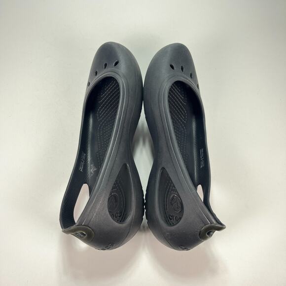 Crocs Kadee Ballet Flats Black Comfort Slip On Lightweight Shoes Women’s Size 8 - Picture 7 of 9